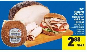 Real Canadian Superstore Pc natural choice turkey or chicken breast offer