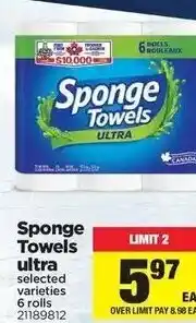 Real Canadian Superstore Sponge towels ultra offer