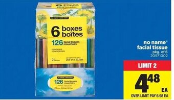 Real Canadian Superstore No name facial tissue offer