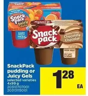 Real Canadian Superstore Snackpack pudding or juicy gels offer