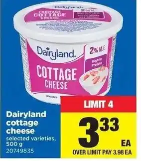 Real Canadian Superstore Dairyland cittage cheese offer
