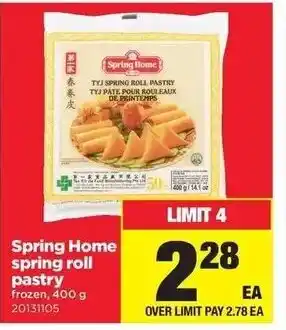 Real Canadian Superstore Spring home spring roll pastry offer