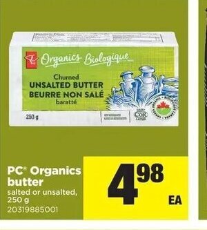 Real Canadian Superstore Pc organics butter offer