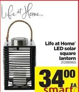 Real Canadian Superstore Led solar square lantern offer