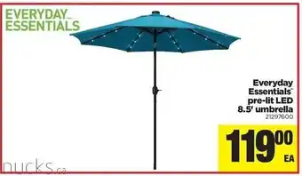 Real Canadian Superstore Pre lit led 8.5' umbrella offer