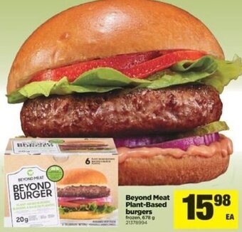 Real Canadian Superstore Beyond meat plant-based burgers offer