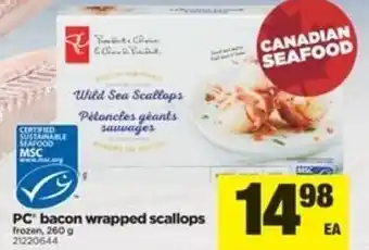 Real Canadian Superstore Bacon wrapped scallops offer