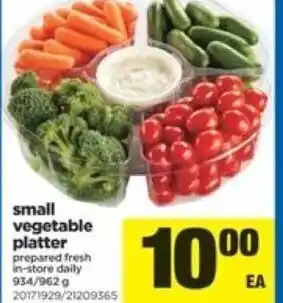 Real Canadian Superstore Small vegetable platter offer