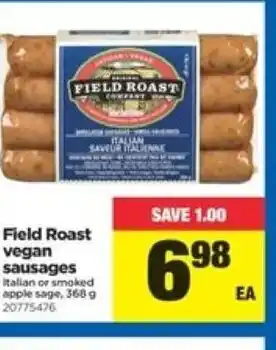 Real Canadian Superstore Field roast vegan sausages offer