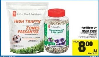 Real Canadian Superstore Fertilizer or grass seed offer