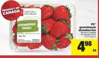 Real Canadian Superstore Greenhouse strawberries offer