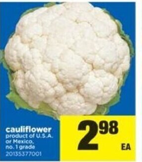 Real Canadian Superstore Cauliflower offer