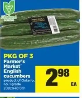 Real Canadian Superstore Farmer's market english cucumbrs offer