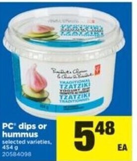 Real Canadian Superstore Pc dips or hummus offer