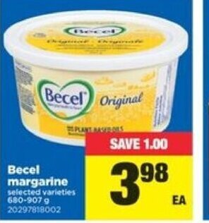 Real Canadian Superstore Becel margarine offer