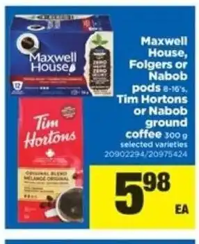 Real Canadian Superstore Maxwell house folgers or nabob offer