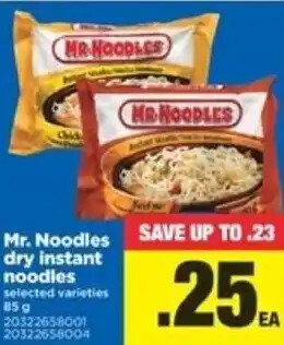 Real Canadian Superstore Mr.noodles dru instant noodles offer