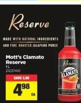 Real Canadian Superstore mott's clamato reserve offer