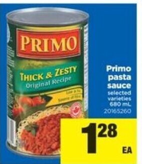 Real Canadian Superstore Primo pasta sauce offer