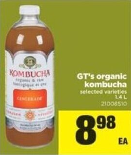 Real Canadian Superstore Gt's organic kombucha offer