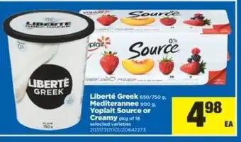 Real Canadian Superstore Liberte greek mediterannee offer