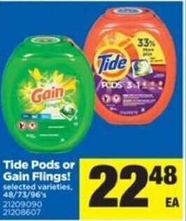 Real Canadian Superstore Tide pods or gain flings offer