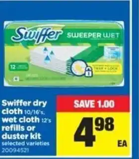 Real Canadian Superstore Swiffer dry cloth offer