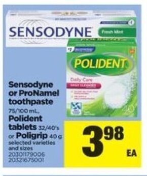 Real Canadian Superstore Sensodyne or pronamel toothpaste offer