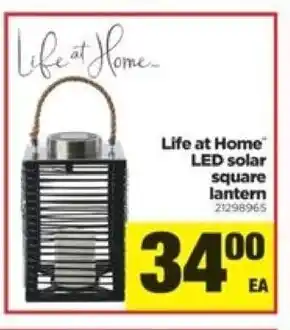Real Canadian Superstore Life at home led solar square lantern offer