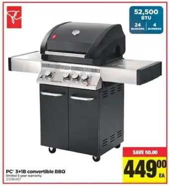 Real Canadian Superstore Pc' 3+1B convertible bbq offer