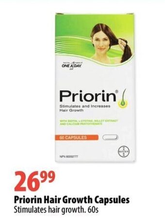 London Drugs Priorin hair growth capsules offer
