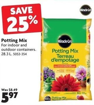 Home Hardware Potting mix offer