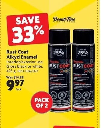 Home Hardware Rust coat alkyd enamel offer