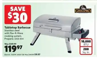 Home Hardware Tabletop barbecue offer