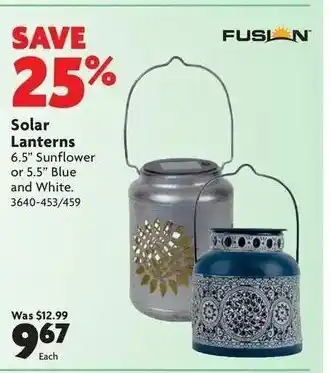 Home Hardware Solar lanterns offer