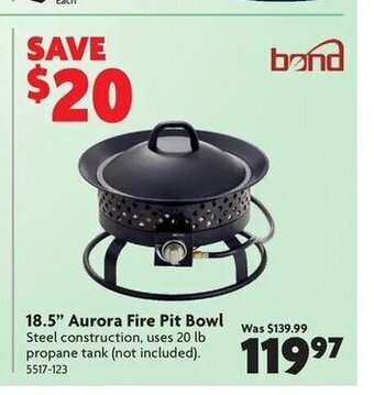 Home Hardware 18.5" aurora fire pit bowl offer