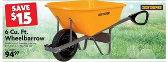 Home Hardware 6 cu. ft. wheelbarrow offer