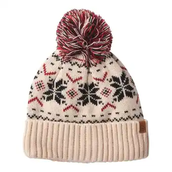 Giant Tiger Mountain Ridge Women's Isle Jacquard Hat with Pompom offer