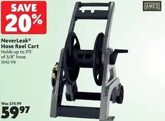 Home Hardware Neverleak hose reel cart offer