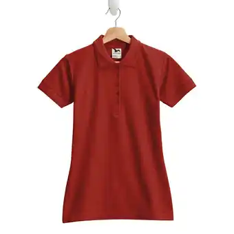 Giant Tiger Malfini Women's Short Sleeve Collared T-Shirt with 5 Button Placket offer