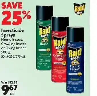 Home Hardware Insecticide sprays offer