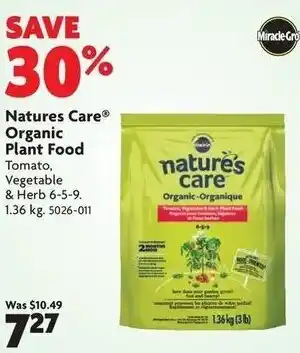Home Hardware Natures care organic plant food offer
