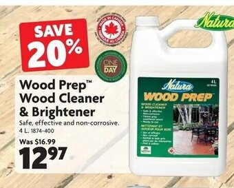 Home Hardware Wood prep wood cleaner & brightener offer