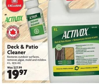 Home Hardware Deck & Patio cleaner offer