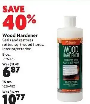 Home Hardware Wood hardener offer
