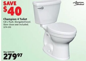 Home Hardware Champion 4 toilet offer