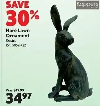 Home Hardware Hare lawn ornament offer