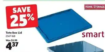 Home Hardware Tote box lid offer