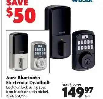 Home Hardware Aura bluetooth electronic deadbolt offer