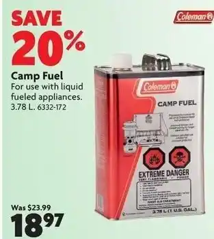 Home Hardware Camp fuel offer